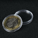 100x Clear Plastic Commemorative Coin Capsules Coin Holders Collect Supplies