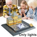 DIY Assembled Building Blocks LED Light Architecture Building Series Louvre S7K1