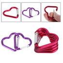 10pc Outdoor Ring Shape Carabiner Key Chain Clip Hook Lock Buckle Climb Camp Hn