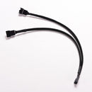 4 Pin PWM To 2 Dual PWM Computer Case Fan Power Sleeved Y-Splitter Adapter Cable