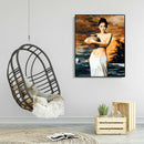 Painting By Numbers Kit DIY Pottery Woman Canvas Oil Art Picture Home Decor