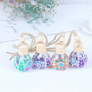 1Pc Empty Glass Colorful Bottle Car Hanging Perfume Bottle Home Ornam JzTEUS