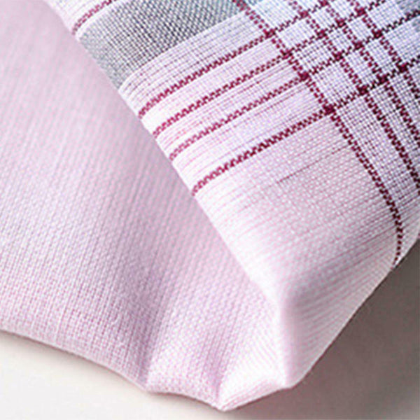 15Pcs Cotton Plaid Men's Handkerchief Square Decorative Suits Grid Hanky ZFB