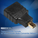 Type-A HDMI Female to Micro HDMI Male Converter Adapter for Digital Camera