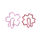 2Pcs Pink Red Sakura Cherry Blossom Flowers Paperclips Planners Paper Clips BX