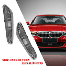 1 Pair Front Left+Right Side Marker Turn Signal Lights w/o Bulb for BMW