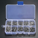 340pcs M3 A2 Stainless Steel Hex Screw Nuts Bolt Cap Socket Assortment Kit gr yo