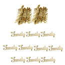 46x Wooden Family Love Wooden Cutout DIY Wooden Pieces Wedding Decoration