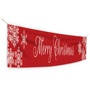 Merry Christmas Banner Snowflake Xmas Flag Party Ornaments Festival Supplies
