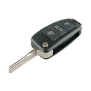 Car Remote Key Shell 3 Button Flip Folding Key Case Blank for Audi A3 A4 A6