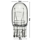 10Pcs T20 7443 R580 Clear Glass DRL Turn Signal Stop Brake Tail Light Lamp New