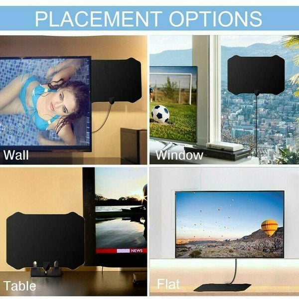 Digital TV Antenna 5000Mile Range Signal Booster Amplifier HDTV Indoor 4K