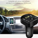 Car FM Transmitter Bluetooth Handsfree USB TF MP3 Player 4.1A USB Charger A
