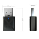 USB Bluetooth 5.0 Transmitter/Receiver 2 in 1 Adapter for Speaker TV CD Car Kit