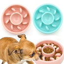 2x Pet Dog Food Slow Feeder Pet Cat Anti-Gulping Food