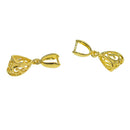 10x Pinch Bail Findings Hook Clasps Connectors DIY Necklace Jewelry 26x9x7mm