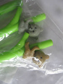 3x Cute bear Gel Pen Green Branch Black Ink Pens 0.5mm Kids Writing Gifts SA BX