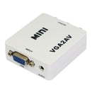 Premium Computer VGA to AV TV Composite RCA S-Video Scan Converter 1080P