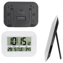 Digital Wall Clock Battery Operated Simple Large LCD Alarm Clock Temperatur T3Q3