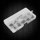 132pcs Personal Computer PC Screw Standoff Set Kit for Motherboard Fan SSD Black