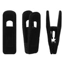 Plastic, flocking Hangers Clips 20 Pack Black Pants Hangers Clips Strong Fi