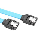 CableDecon 50cm SATA 3.0 Cable 6Gbps Hard Drive Data Cord (Blue Straight)