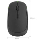 2.4G Wireless Mouse Optical 4 Button 1600DPI Mice w/USB Receiver (Black) A
