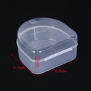 1pc dental box denture teeth storage case mouth guard container 6.4x6.5x3.5cm ME