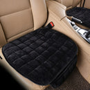 Winter Warm Plush Anti Slip Car Interior Seat Cover Plaid Cushion Protector