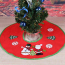 18 inch Red Christmas Tree Skirt Xmas Tree Skirt Base Cover Decorations