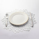 6PCS PVC Placemat for Dining Table Hollow Pad Coaster Pads Table Bowl Mats
