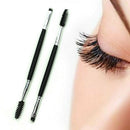 Eyebrow Eyeliner Shaping Duo Double Makeup Brush Flat Angled Makeup To MQE