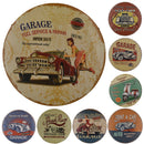 Garage Metal Tin Sign Poster Plaques Race Cars Auto Racing Motel Garage