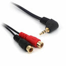 0.6FT 20cm 90 degree Right-angled 3.5mm (Mini) 1/8 inch TRS Stereo Male to