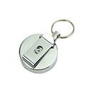 Retractable Metal Card Badge Holder Steel Recoil Ring Pull Belt Clip Key Ch