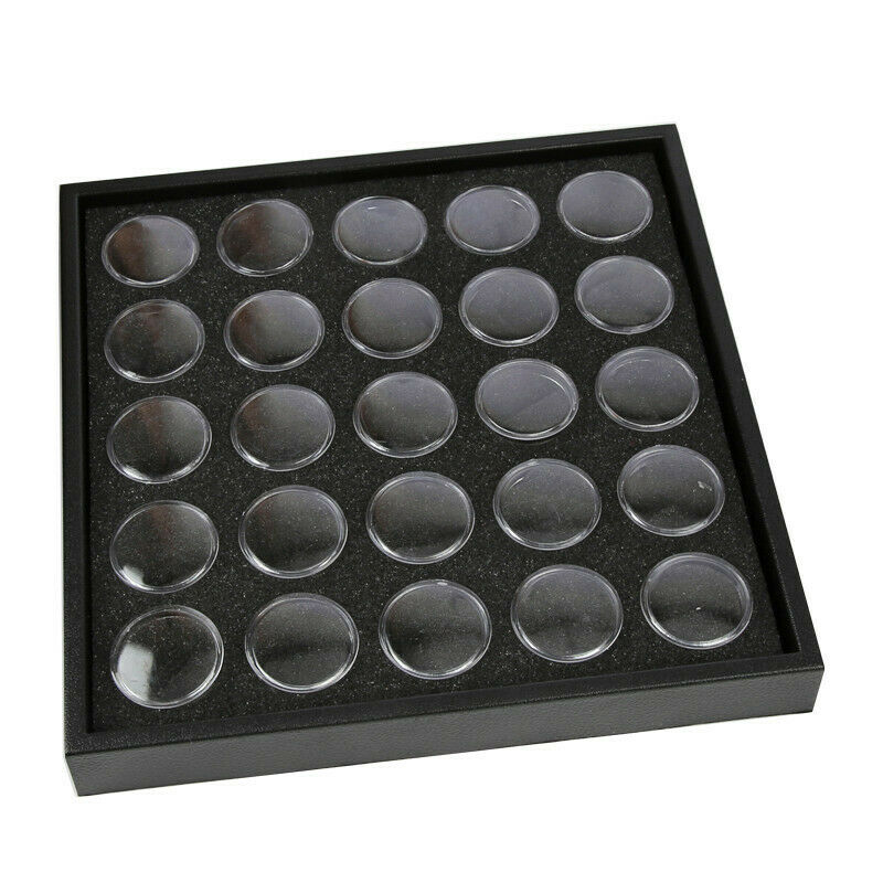 Empty 25 Space Nail Art Powder Gems Rhinestone Storage Container Case Box P R4U8