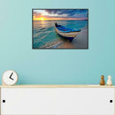 5D DIY Full Drill Diamond Painting Sea Boat Cross Stitch Embroidery Mosaic