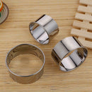 3pcs Stainless Steel Round Dumplings Wrappers Molds Set Cutter Maker Tools