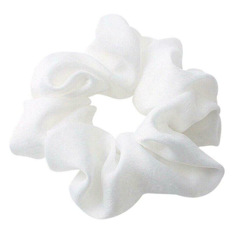 Women Hair Rings Satin Cloth Scrunchies Ponytail Holder Hairband (Style 2) A