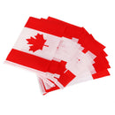 12Pcs Canada Hand Waving Flag Canadian Small National Flags Pole Banners NEW