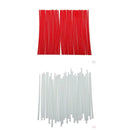 144Pcs Motocross Dirt Bike  Wheel Rim Spoke Wraps Skins Cover Red/White