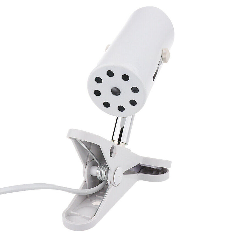 Reptile Lamp Ceramic Heat Light UVB UVA Light Bulb Holder E27 UK Plug White