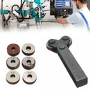 7pcs/set Knurling Tool Diagonal Single Wheel Linear Set Knurl 0.5/1/2mm Pit L5T4