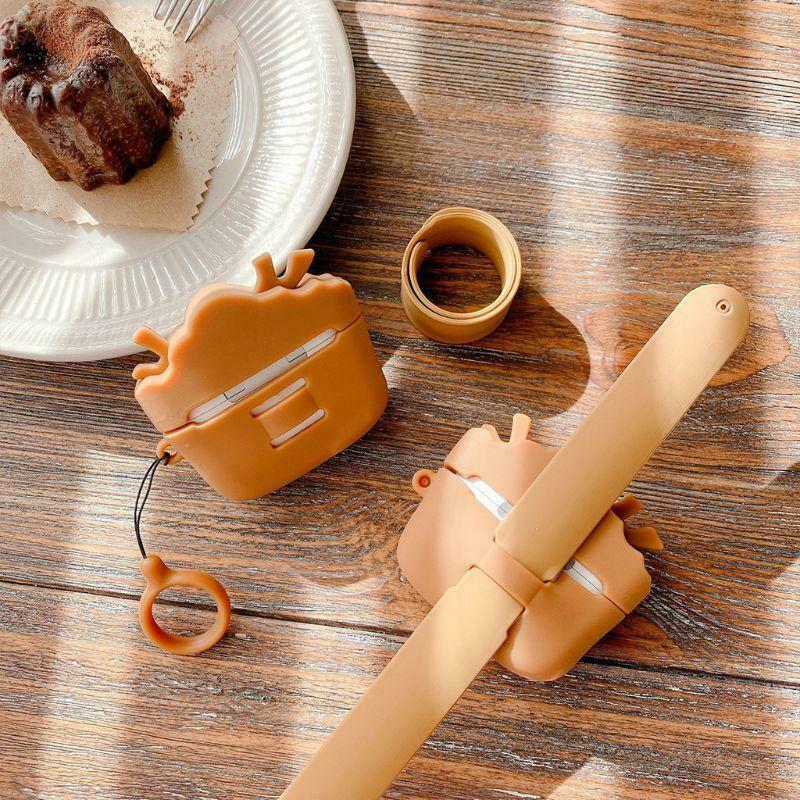 Cartoon Tree Man Protective Case Silicone Cover Wristband Shell for Airpods Pro