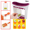 10X Resealable Fresh Squeezed Pouches Baby Weaning Food Puree Reusable Squeez OZ