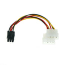 2pcs 4 Pin To 6 Pin PCI-E ATX PSU Power Adapter Video Card Converter Cable li JR