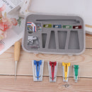 Bias Tape Maker Kit Set for Sewing Quilting Awl and Binder Foot Case Too-OZ