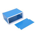 9.8" x 7.5" x 4.3" Blue Metal Enclosure Project Case DIY Junction Box