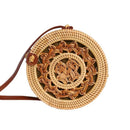 Round Straw Bag Ladies Handbags Bohemian Rattan Messenger Bag Hand-Woven Ro