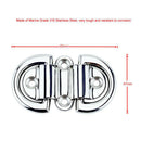 Folding Pad Eye Deck Lashing Ring ,Stainless Steel D Ring with Plate for Boat
